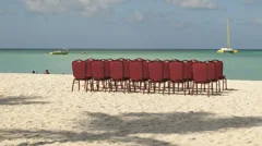 Time Lapse Setting Of Chairs On A Beach