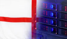 Technology Concept with Flag of England