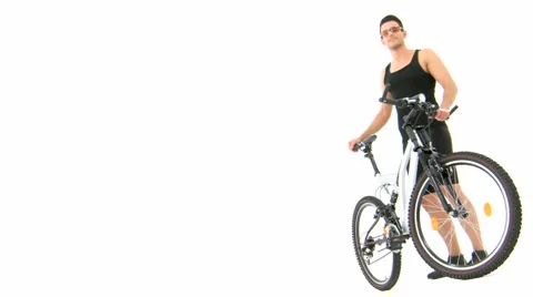 Man With White Bike