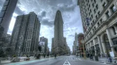Hdr Timelapse Crossing At Flatiron Building