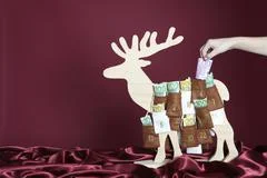 500 Euro Bill Is Taken Out Of An Advent Calendar