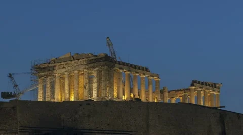 Timelapse Parthenon Acropolis
