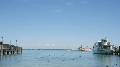 Tourist Cruiseship On Chiemsee