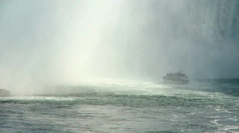 The Boat In The Middle Of The Niagara Falls