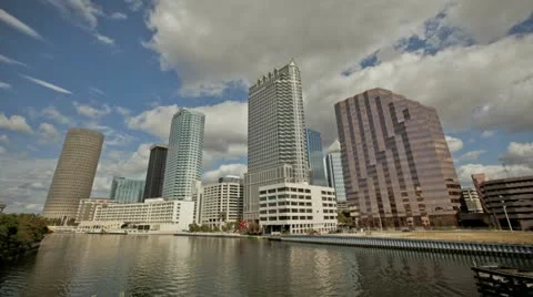 Tampa Skyline Riverfront Timelapse