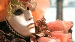 Red Masked Person In Venice
