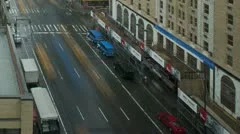 Timelapse Traffic On A Rainy Day On 8Th Ave