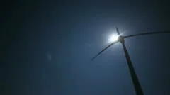 Wind Turbine With Blue Sky