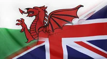 Great Britain and Wales Flag merged