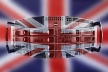 Server Country Concept with Flag of Great Britain