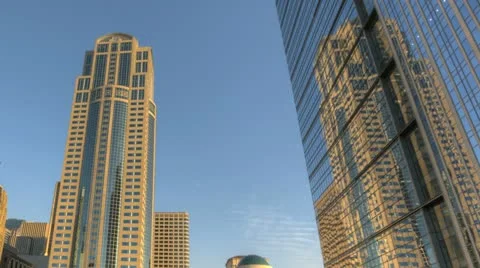 Seattle Skyscraper Sunset