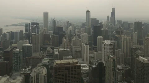 Time Lapse Chicago Skyline Sunset