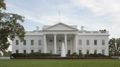 Time Lapse Zoom Out Of The White House