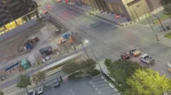 Dallas Sunrise Downtown Traffic