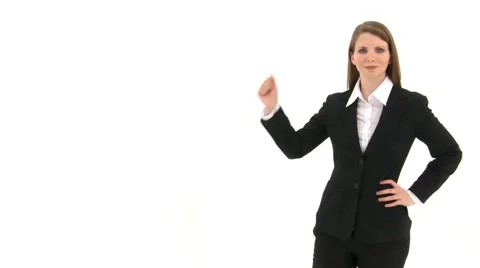 Woman Counting To Three