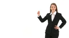 Woman Counting To Three