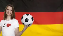 Germany Flag real fabric seamless close up