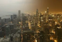 Chicago day and night