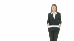Upset Woman Crumples Paper