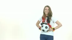 Fan Throws Soccer Ball Into Field