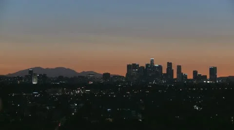 Los Angeles Skyline Sunrise