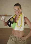 Woman Is Holding A Glass