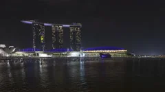 4K Time Lapse Marina Bay Sands Resort At Night