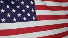 Slowmotion Real Textile Flag Of Usa