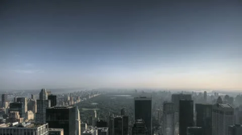 Hdr Timelapse Central Park Aerial