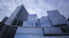4K Time Lapse Glass Skyscrapers