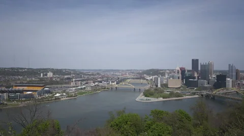 Pittsburgh Skyline Timelapse Zoom In