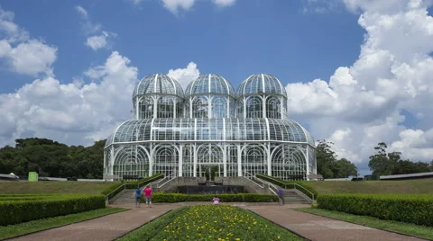 4K Time Lapse Close Up Curitiba Botanical Garden Jardim Botanico