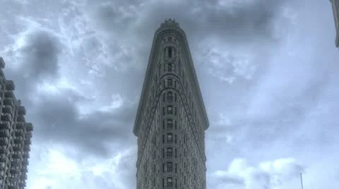 Hdr Timelapse Crossing At Flatiron Building