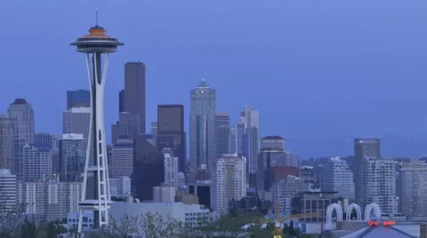 Seattle Skyline Sunset