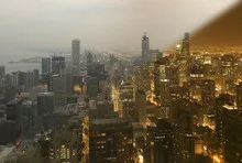 Chicago day and night