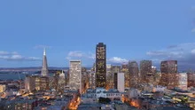 4K Time lapse San Francisco Twilight to night