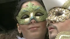 Two Disguised Couples In Venice On Carnival