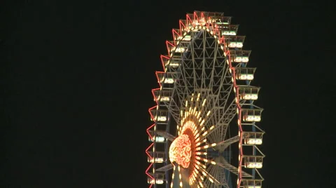Big Ferry Wheel At Night
