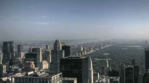 Hdr Timelapse Central Park Aerial