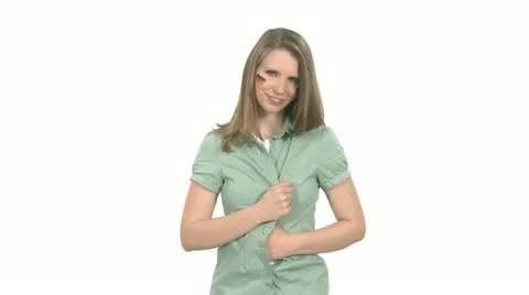 Woman Shows Heart For Her Team