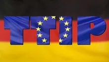 TTIP Concept Germany and EU flags composition