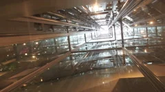 Transparent Elevator Ride