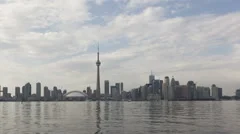 Time Lapse Zoom In Toronto Skyline Daytime, Canada