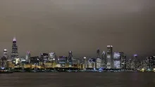 Time lapse Chicago skyline night