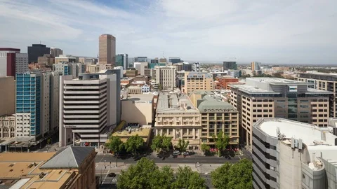 Sunset 4K Timelapse Adelaide Skyline (Editorial)