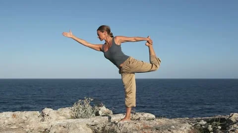 Yoga Excercise At Sea