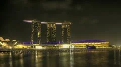 Singapore Marina Bay At Night