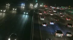 Highway Traffic At Night