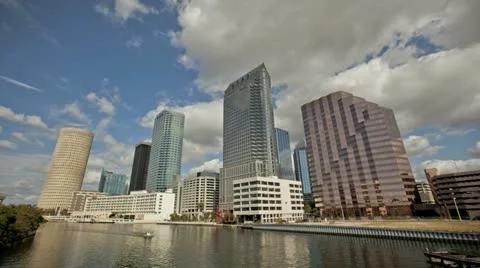 Tampa Skyline Riverfront Timelapse