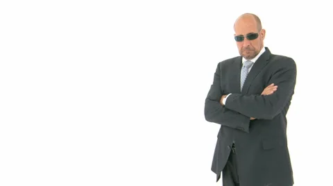 Security Guard Making Expressions